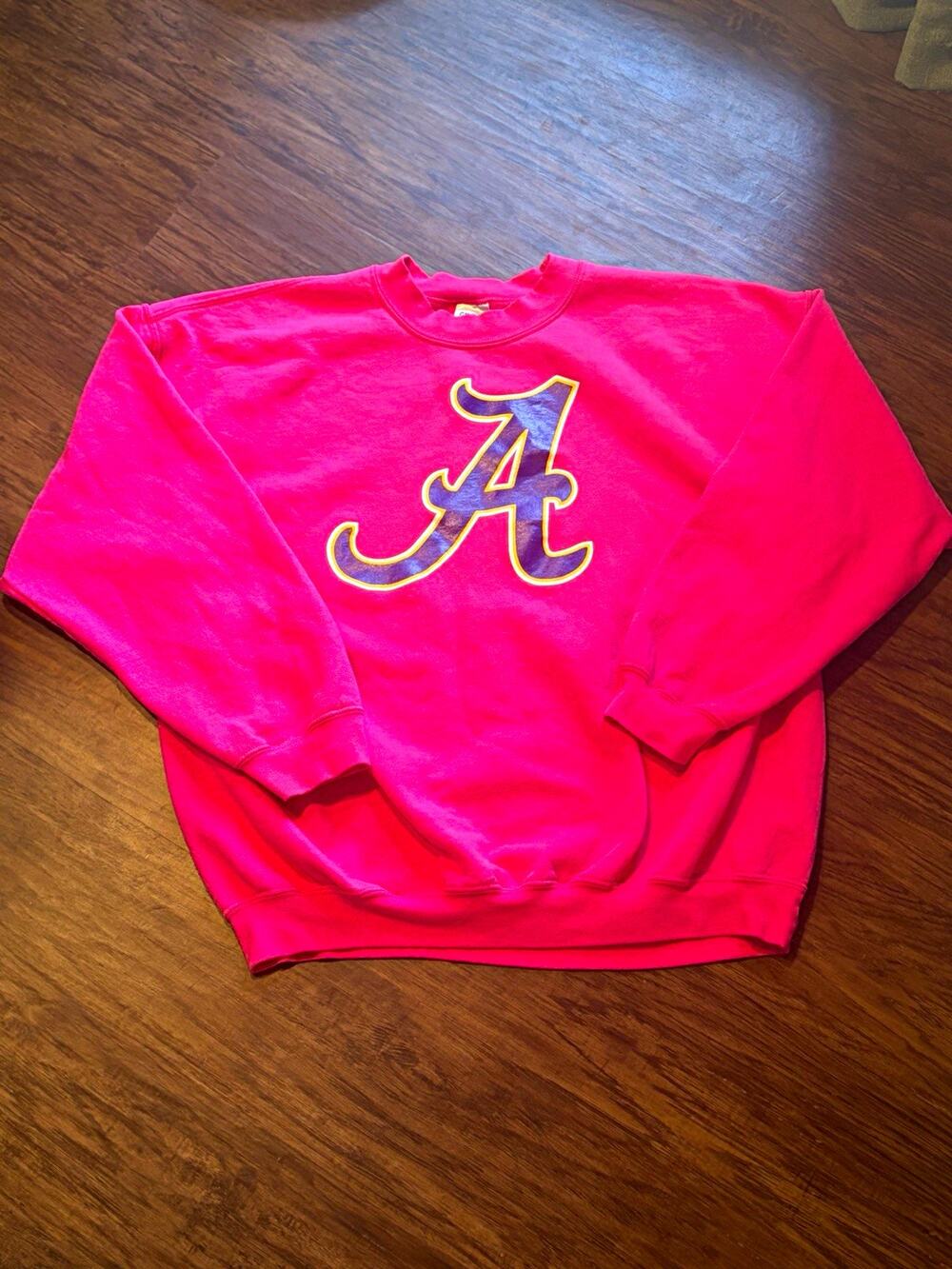 Gildan Alabama Crimson Tide Heavy Blend Crewneck Sweatshirt Pink Size XL